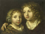 A daughter and a son (Constantijn?) of the artist