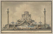 Design for the Fireworks Display in Paris for the Birth of the Dauphin in 1781