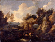 Fishermen near a Rocky Gateway