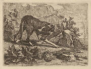 Landscape with Greyhound and Rifle