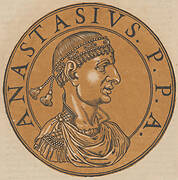 Medallion Design of a Head of a Roman Emperor