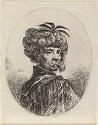 Moor in a Turban Trimmed with Five Feathers