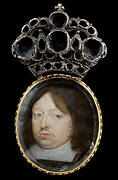 Miniature portrait of Karl X, King of Sweden