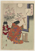 Cloth-beating moon: Yugiri, from the series One Hundred Aspects of the Moon