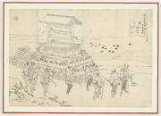 Preparatory drawing for a print in the series Hyakunin isshu uba ga etoki