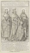 Geknielde koning Richard II vergezeld door Johannes de Doper, koning Edmund en koning Eduard de Belijder