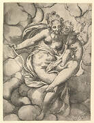 Venus and Cupid in the Clouds