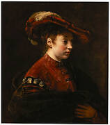 Young Woman in a Feathered Hat