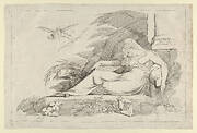 Sleeping Woman with a Cupid (Hush)