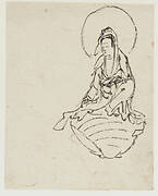 Bodhisattva appearing from a clam