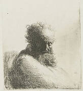 Bearded Old Man, Looking down