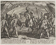 Plate 22: Civilis Separates German and Dutch Troops, from The War of the Romans Against the Batavians (Romanorvm et Batavorvm societas)