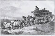 Coal Waggon [sic.] Drawn by Horses