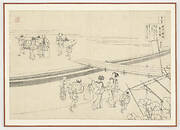 Preparatory drawing for a print in the series Hyakunin isshu uba ge etoki