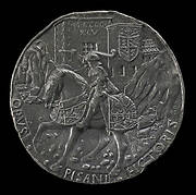 Sigismondo on a Charger before a Fortress [reverse]