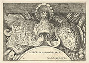 Plate 2: trophies of Roman arms from decorations above the windows on the second floor of the Palazzo Milesi in Rome