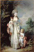 Mrs Elizabeth Moody with her sons Samuel and Thomas