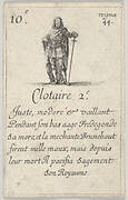 Clotaire 2.-e / Juste, moderé..., from 'Game of the Kings of France' (Jeu des Rois de France)