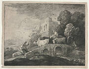 Wooded Landscape with Herdsmen Driving Cattle