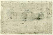 Sketches of Figures on the Ice / recto: Winter Scene on the Frozen Canal near the Kalverhekkenpoort, Kampen