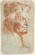 Bust-Length Study of a Man Wearing a Hat in Three-Quarter View (a Frankish Nobleman)