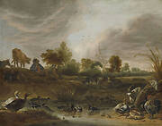 Landscape with a Herdsman, Cattle and Poultry