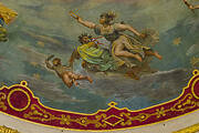 Main arena, detail of the vault painted by G.B. Borghesi, Plautus