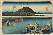 The Abe River Fuchu, from the series the Fifty-three Stations of the Tokaido (Hoeido edition)