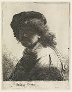 Rembrandt in Cap and Scarf