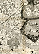 Detail from the large plan of the Field of Mars in Rome