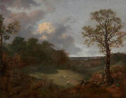 Wooded Landscape with a Cottage and Shepherd