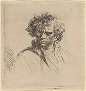 Curly-Headed Man with a Wry Mouth