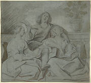 A Youth and Two Girls Singing