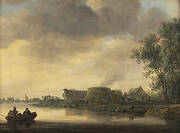 A River Landscape with Lime Kilns