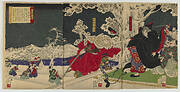 Lingering Snow at Tsurugaoka from the series Eight Views of Fine Tales of Warriors (Bidan musha hakkei)