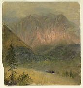 Alpine study of a sunset