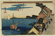 View from the Bluffs, Kanagawa, from the series the Fifty-three Stations of the Tokaido (Hoeido edition)