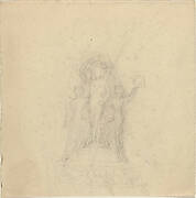 Studies for a Monument with the Crowning of a Figure [recto and verso]