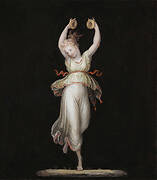 Dancer with cymbals - tempera