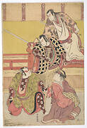 Kabuki performance with four actors