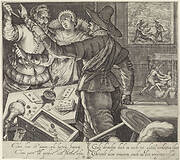 Card-players Fighting with Weapons Drawn