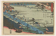 Horinouchi Myohoji soshi mode, from the series, Famous Places of Edo