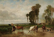 Cattle at a Watering Place