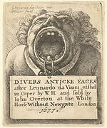 Title Page, Divers Anticke Faces