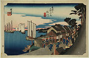 The Sunrise, Shinagawa, from the series the Fifty-three Stations of the Tokaido (Hoeido edition)