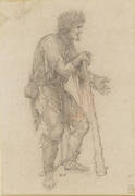 Recto: A costume study of a prisoner. Verso: A nude male figure