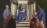 Madonna and Child with Saints Peter and Mark and Three Venetian Procurators