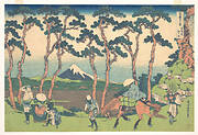 冨嶽三十六景　東海道保土ケ谷|Hodogaya on the Tōkaidō (Tōkaidō Hodogaya), from the series Thirty-six Views of Mount Fuji (Fugaku sanjūrokkei)