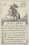 Charles Martel / Vaillant et sage..., from 'Game of the Kings of France' (Jeu des Rois de France)