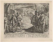 Plate 35: The Batavians Become Afraid and Begin Peace Talks, from The War of the Romans Against the Batavians